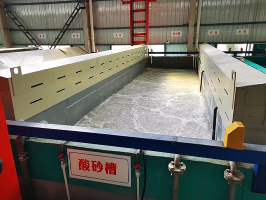 3000T/মাস পাওয়ার অ্যানোডাইজিং প্রোডাকশন লাইন প্রক্রিয়া অনুভূমিক ইউ মোড