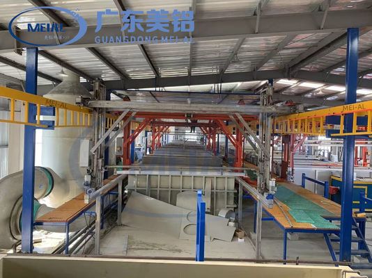 অটোমেটিক 800T / মাস অ্যালুমিনিয়াম Anodizing উত্পাদন লাইন পৃষ্ঠ চিকিত্সা সরঞ্জাম