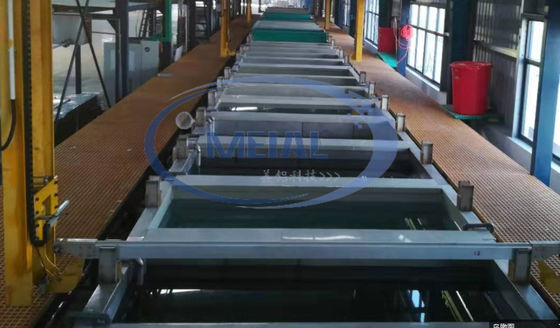 ভালো দাম 900T / মাস অ্যালুমিনিয়াম অ্যানোডাইজিং উৎপাদন লাইন 1-25um অ্যানোডাইজিং ফিল্ম বেধ সঙ্গে অনলাইন