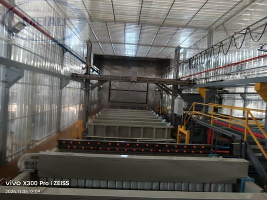 ভালো দাম প্রাকৃতিক গ্যাস শক্তি সহ উচ্চ-শেষ দরজা এবং উইন্ডো প্রোফাইলগুলির জন্য কাস্টমাইজড 500T / M অ্যানোডাইজিং উত্পাদন লাইন অনলাইন