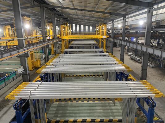 ভালো দাম 10-25µm অ্যানোডাইজিং ফিল্ম পুরুত্বের জন্য রিমোট মনিটরিং এবং কন্ট্রোল সহ 200T/মাস ক্যাপাসিটি অক্সিডেশন প্রোডাকশন লাইন অনলাইন