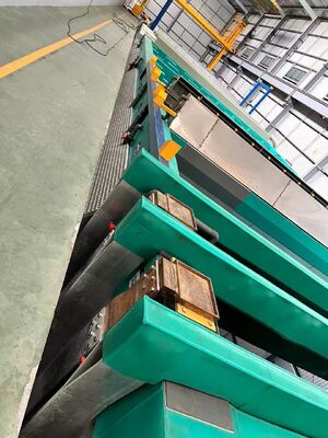 ভালো দাম 750T/M ক্যাপাসিটি অনুভূমিক anodizing লাইন 6500mm সর্বোচ্চ প্রোফাইল দৈর্ঘ্য এবং 10-12μm ফিল্ম বেধ সঙ্গে অনলাইন