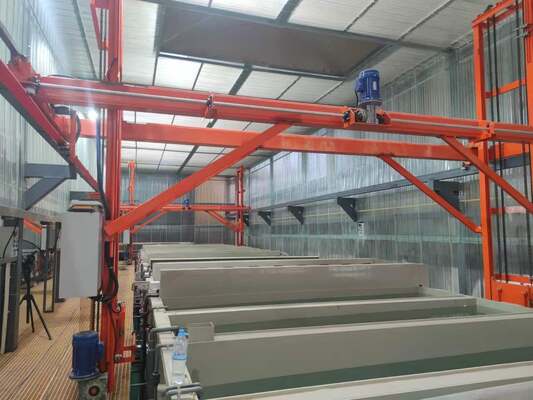 ভালো দাম 50-100T/month Capacity Anodizing Production Line with Remote Monitoring and Control for 10-25μm Film Thickness (১০-২৫ মাইক্রন মিটার ফিল্ম বেধের জন্য দূরবর্তী পর্যবেক্ষণ এবং নিয়ন্ত্রণ সহ) অনলাইন